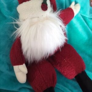 Vintage Woof & Poof Santa Claus Plush Toy
